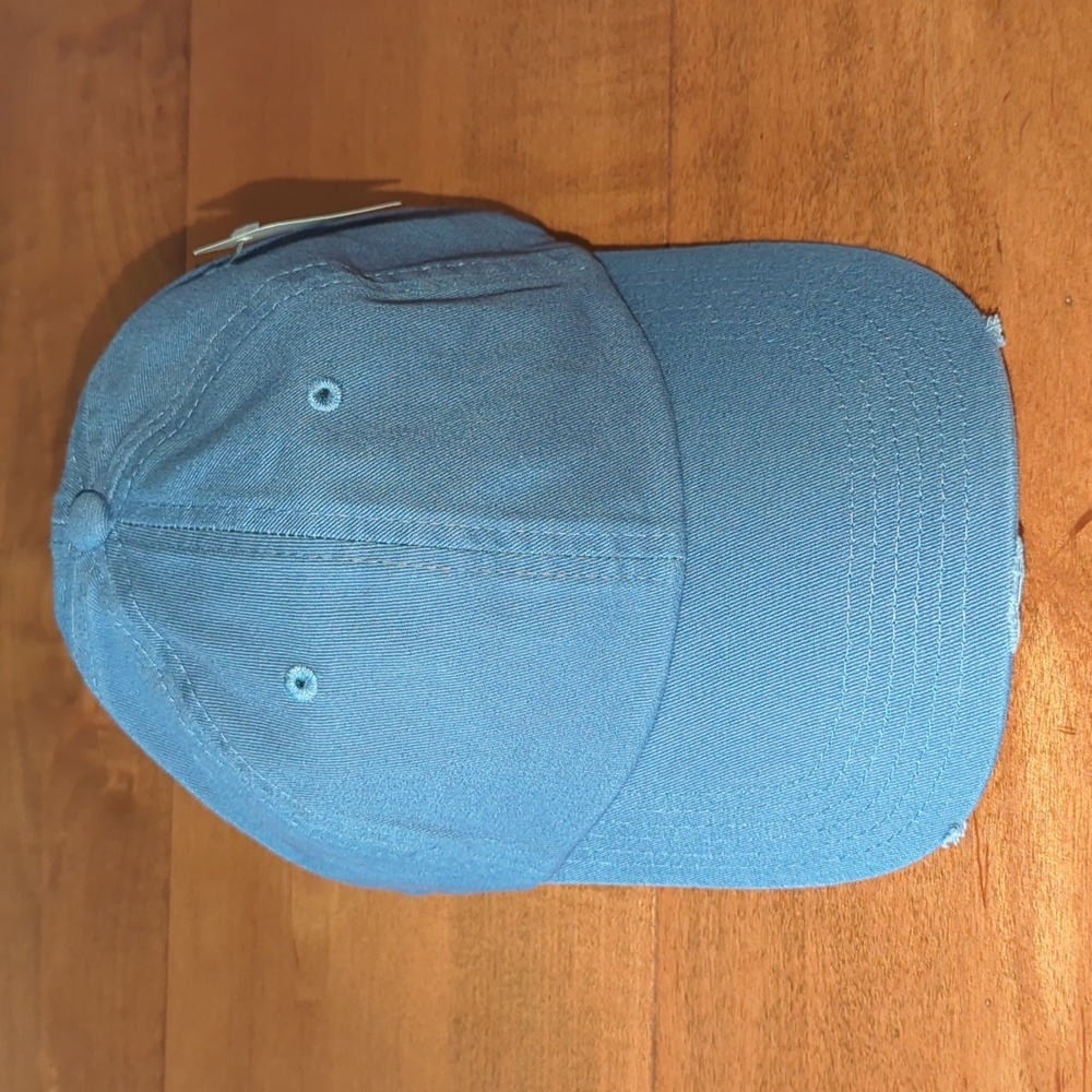 Distressed Unstructured Dad Cap - Niagra Blue